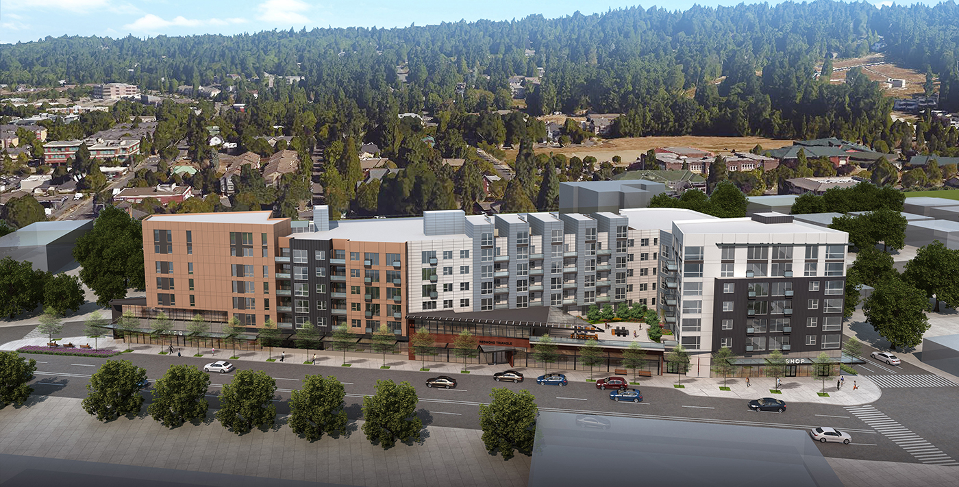 Legacy starts 195 apartments on triangular lot on Redmond Way